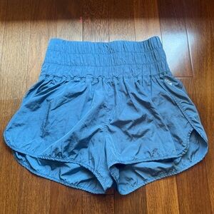 Free People Movement Blue High-Waist Women's Athletic Shorts Size Medium